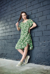 Платье женское 1272-1 зеленый - фото